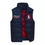 ralph lauren veste sans manches bonne qualite big pony blue